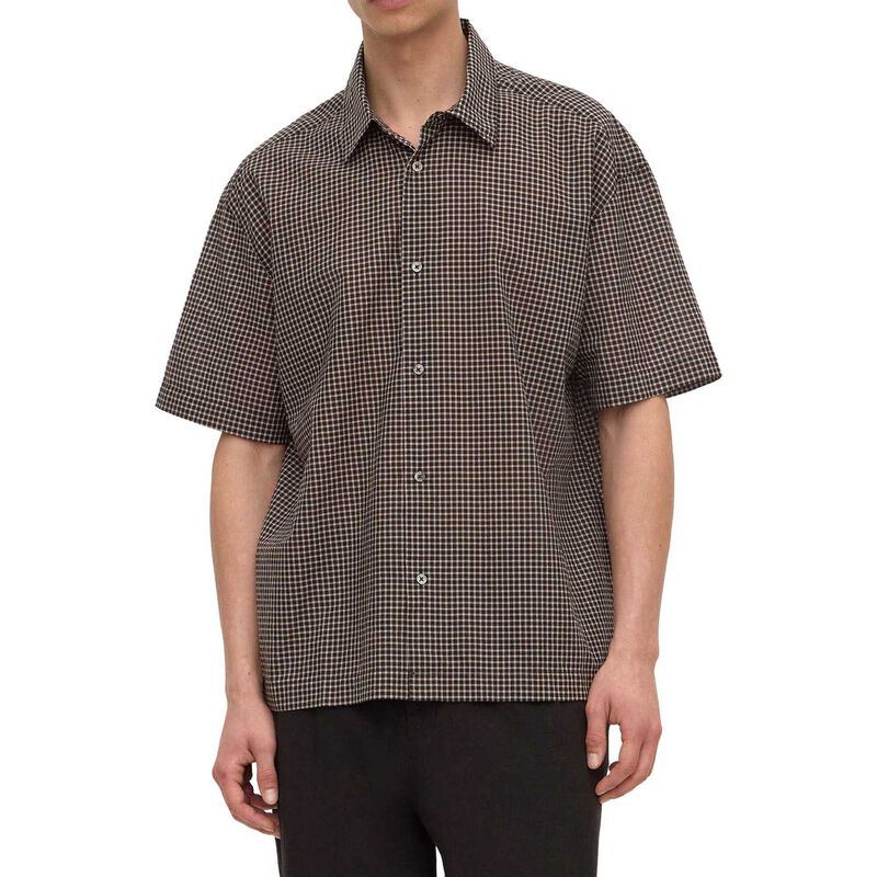 Assembly Label Alta Check SS Shirt Brown/Black image number 0